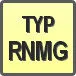 Piktogram - Typ: RNMG